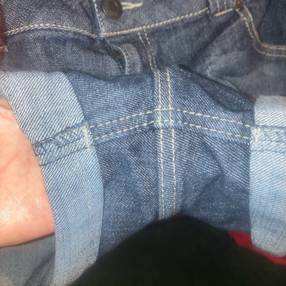 Celebrity Pink Jeans Dark Denim Mini Cuffed Shorts Belt Loops & Real Pockets sz9 - Picture 12 of 12